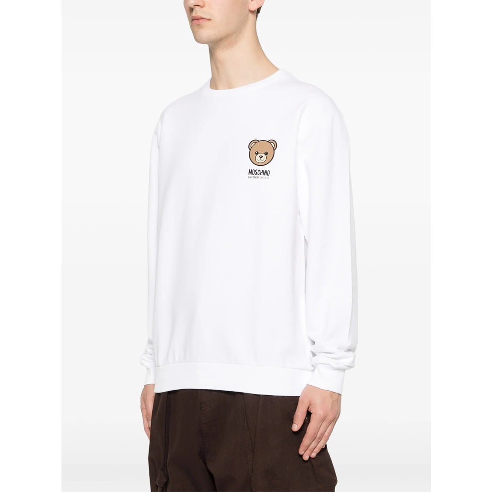 Moschino White Sweaters & Knitwear - Sweatshirts Men MOSCHINO
