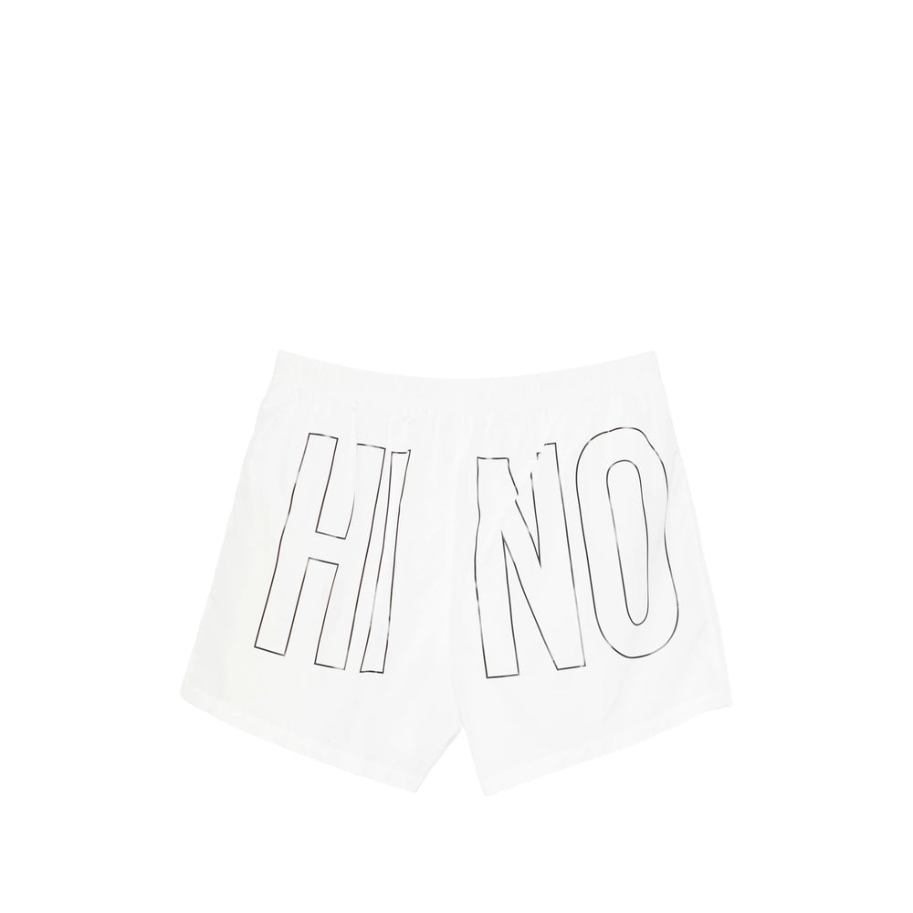 Moschino White Beachwear - Swim Shorts Men MOSCHINO