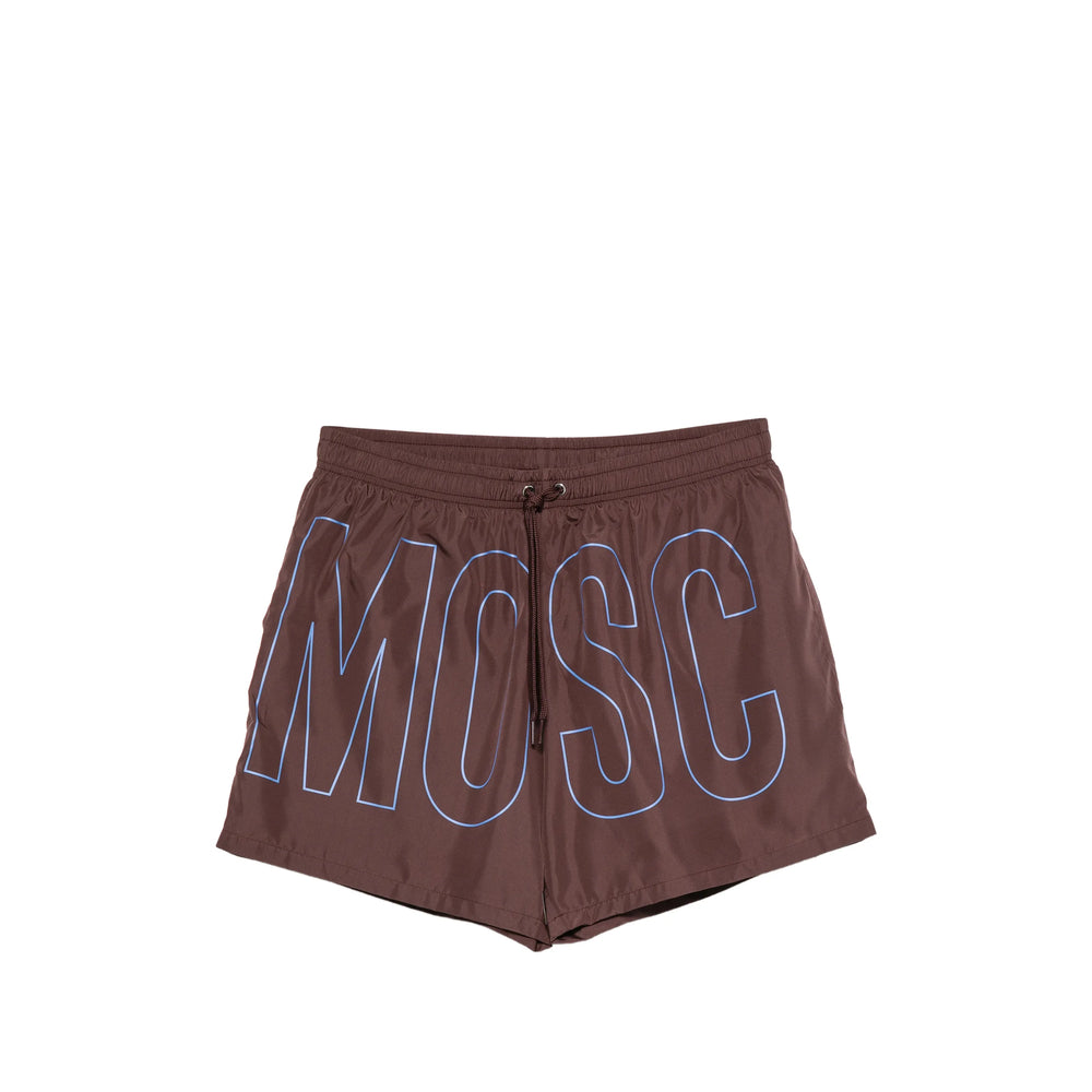 Moschino Brown Beachwear - Swim Shorts Men MOSCHINO