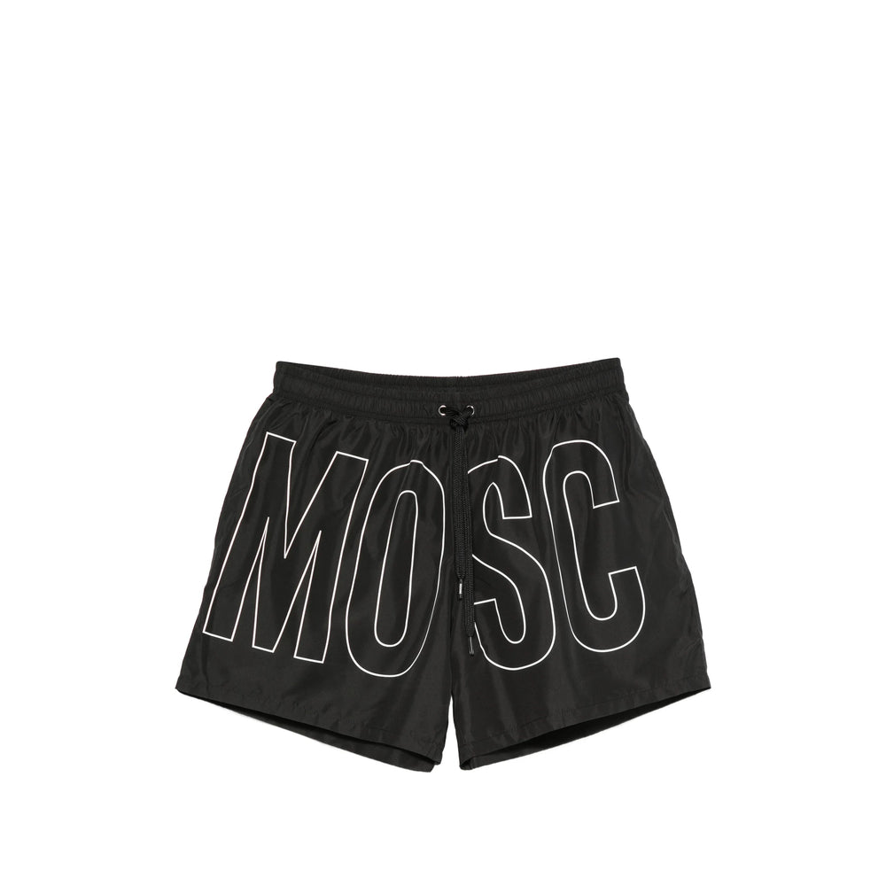 Moschino Black Beachwear - Swim Shorts Men MOSCHINO