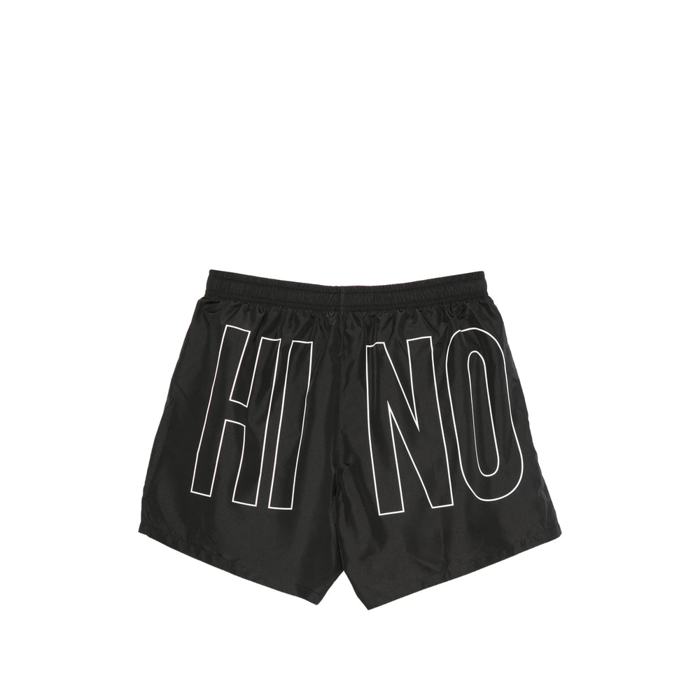 Moschino Black Beachwear - Swim Shorts Men MOSCHINO