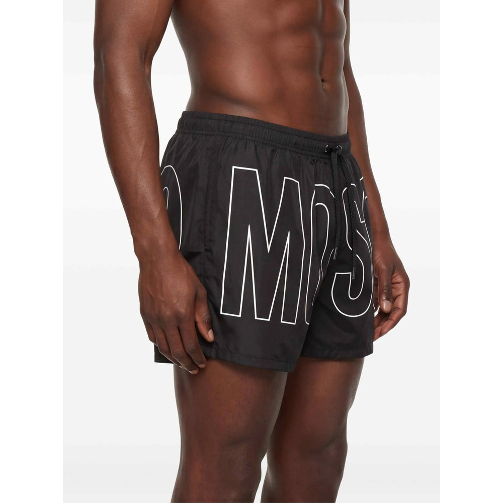 Moschino Black Beachwear - Swim Shorts Men MOSCHINO
