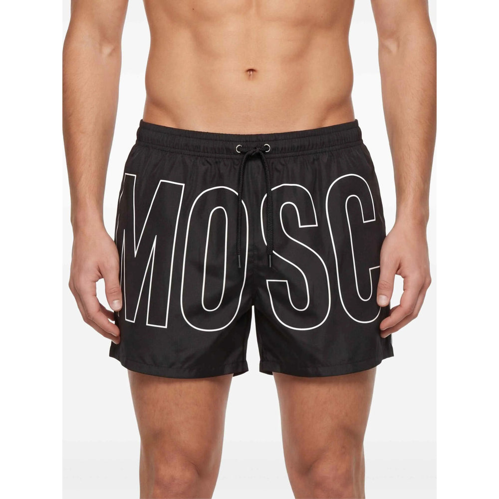 Moschino Black Beachwear - Swim Shorts Men MOSCHINO
