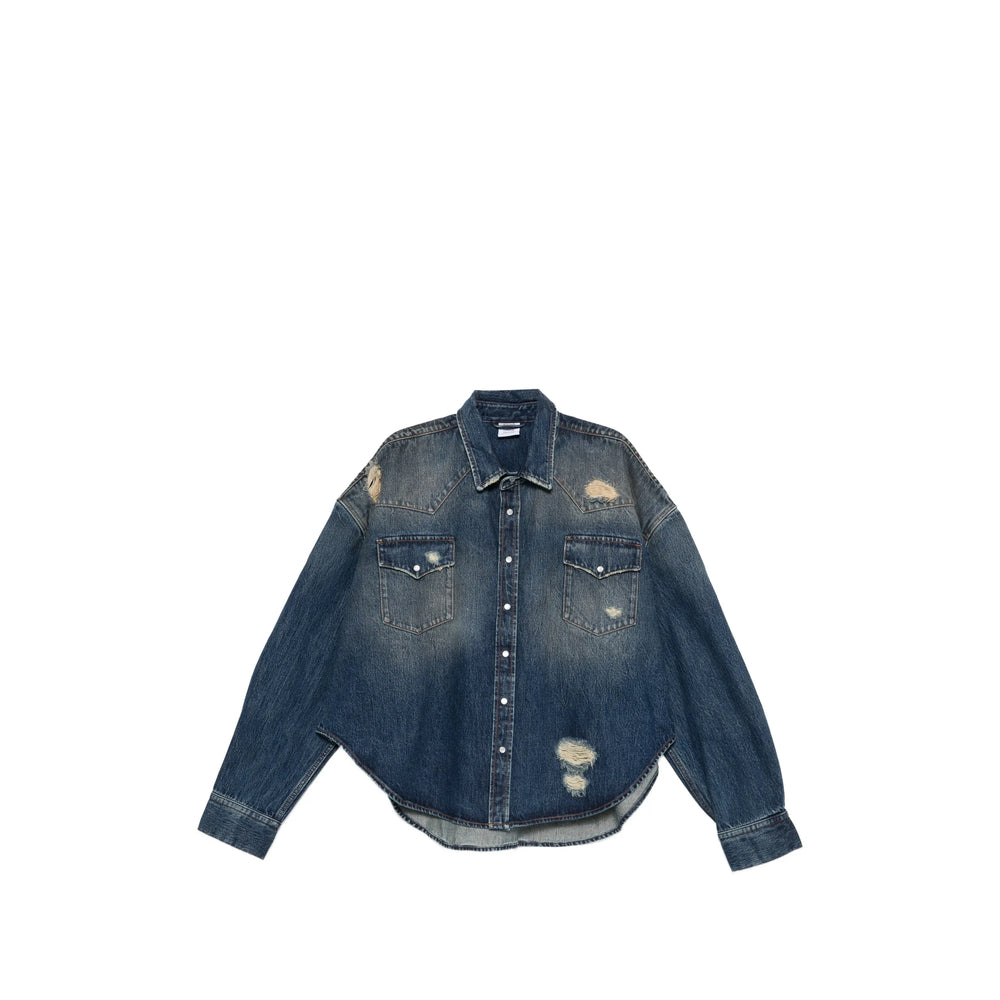 Vetements Blue Shirts Men VETEMENTS