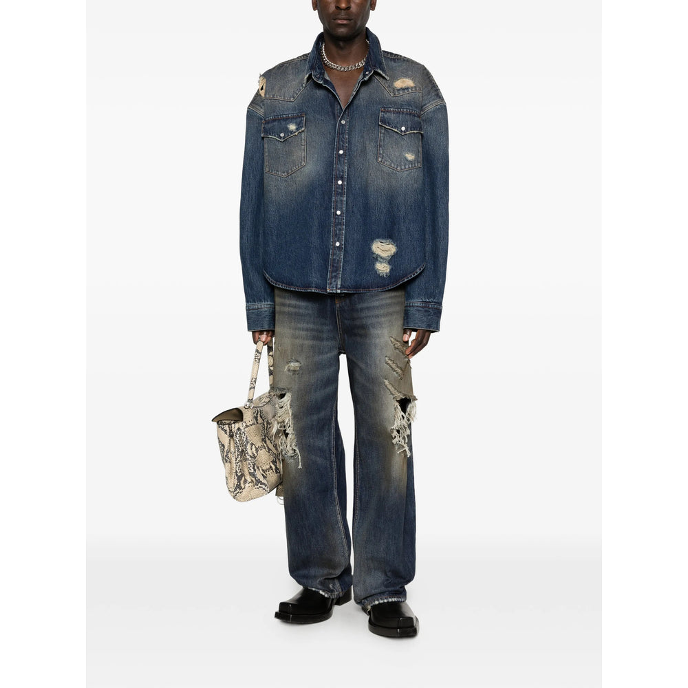 Vetements Blue Shirts Men VETEMENTS