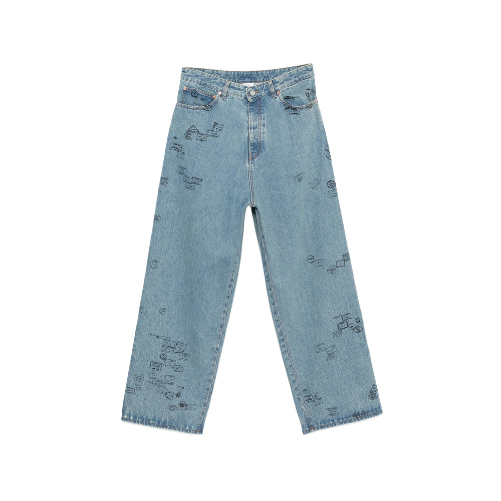 Vetements Blue Denim - Wide-Leg Jeans Men VETEMENTS