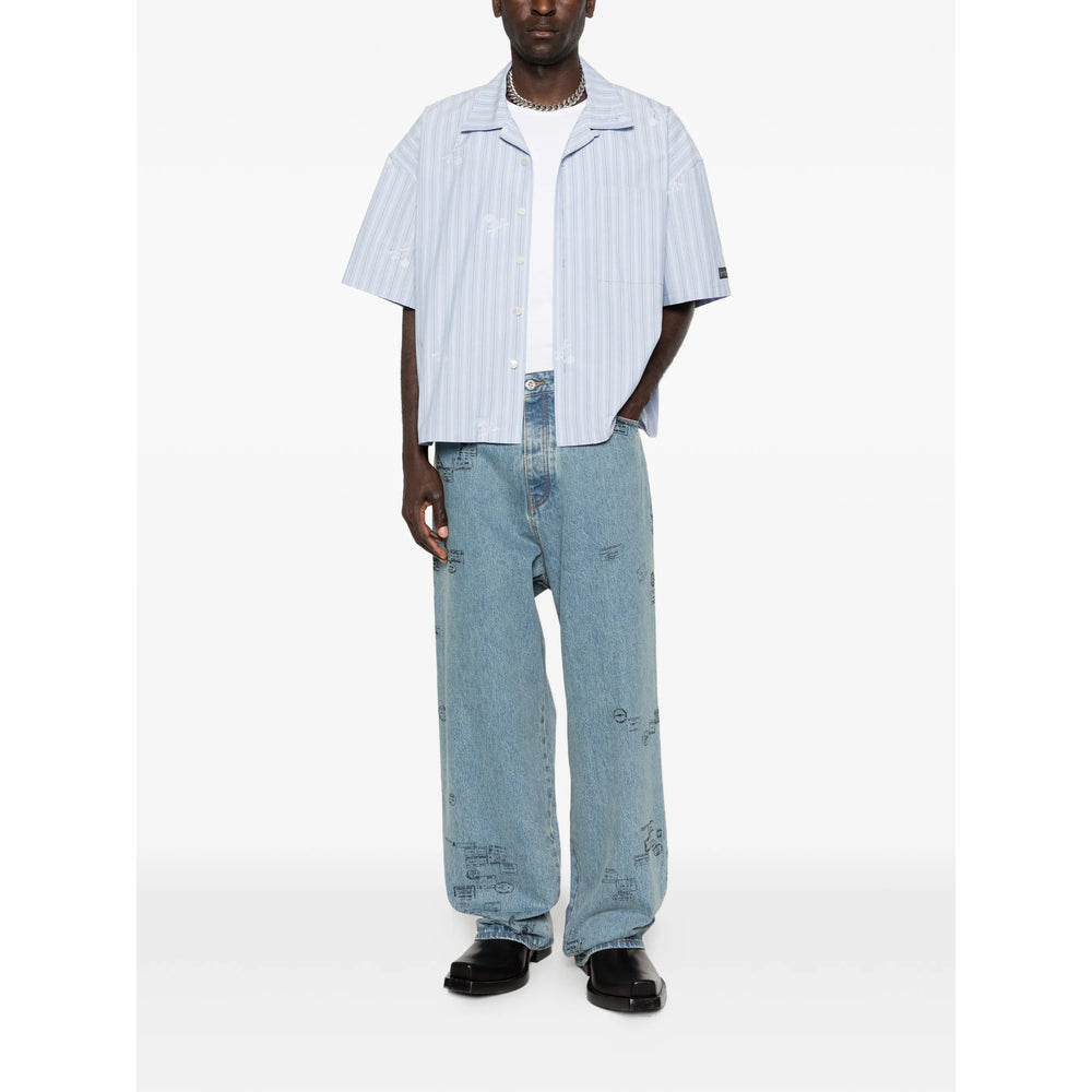 Vetements Blue Denim - Wide-Leg Jeans Men VETEMENTS