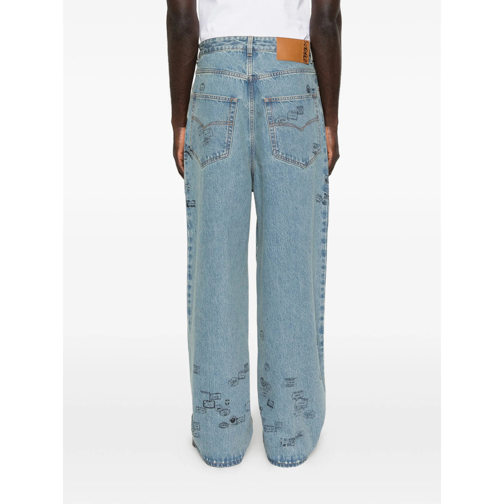 Vetements Blue Denim - Wide-Leg Jeans Men VETEMENTS