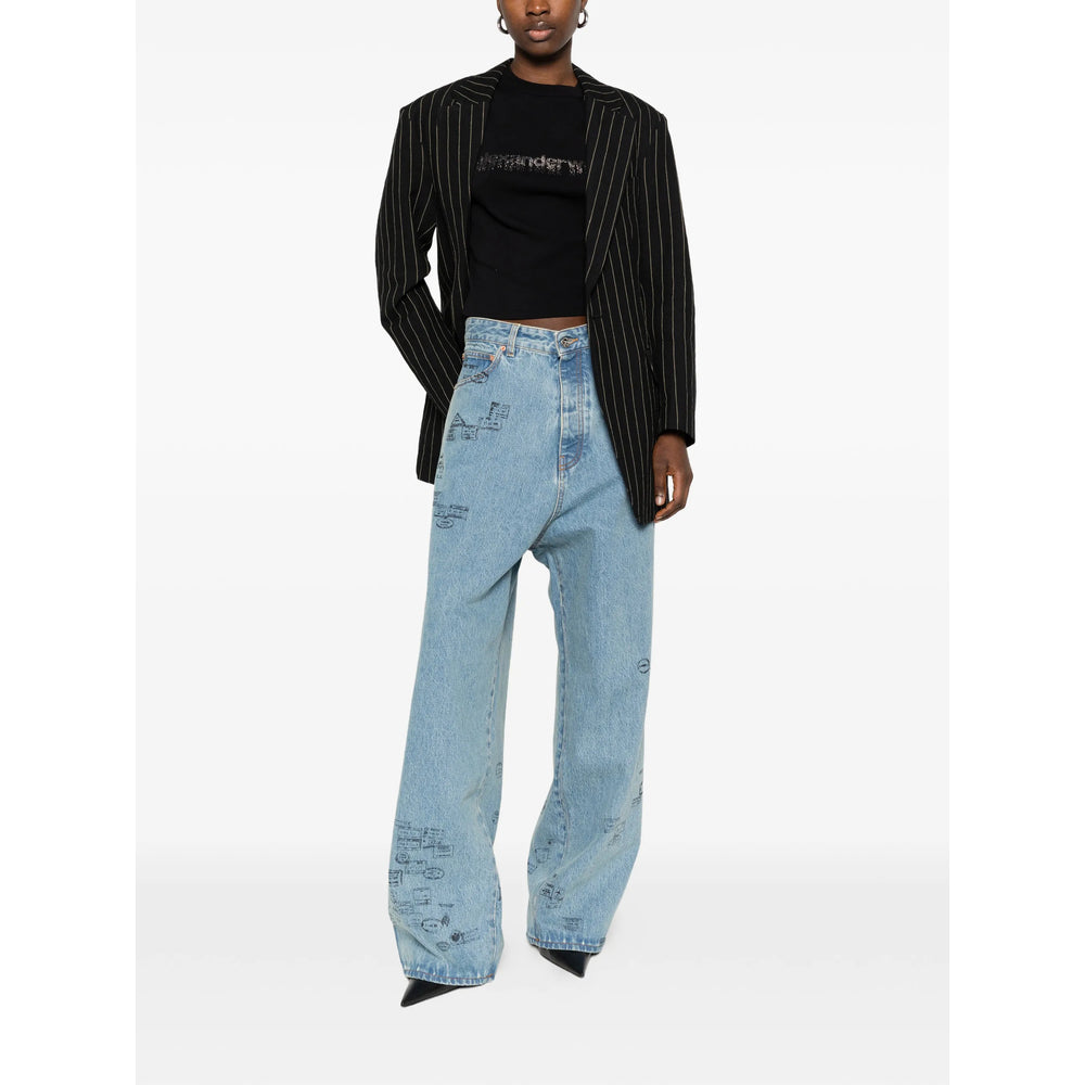 Vetements Blue Denim - Wide-Leg Jeans Men VETEMENTS