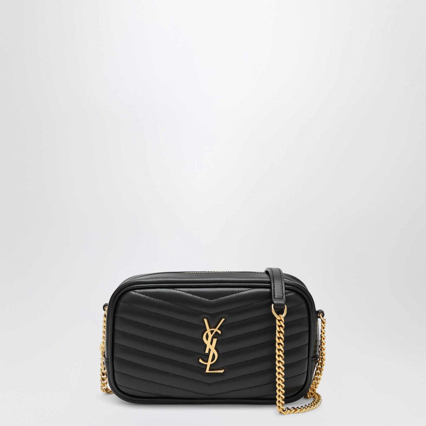 Saint Laurent Lou Mini Quilted Calfskin Leather Bag In Black Women SAINT LAURENT