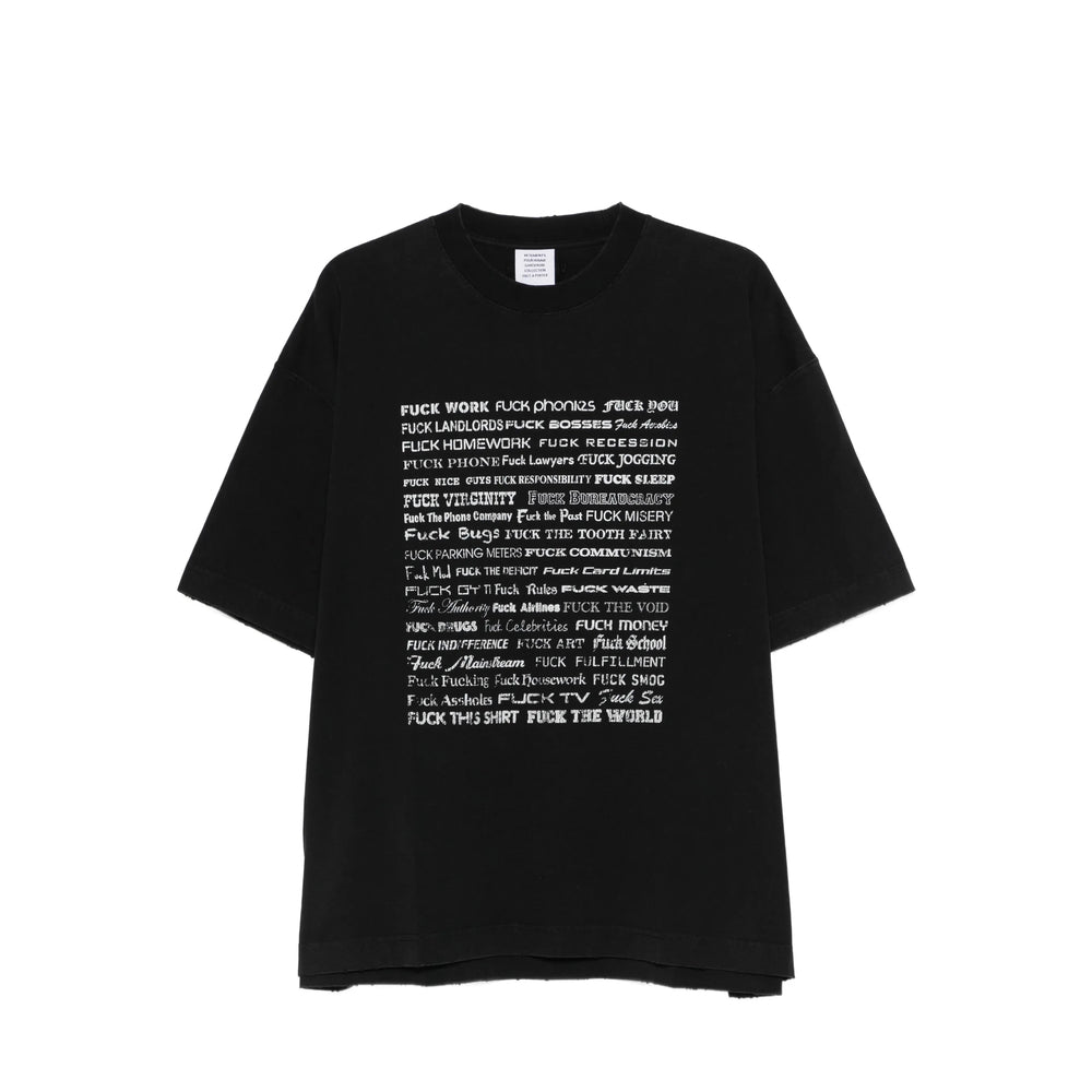 Vetements Black T-Shirts & Vests - T-Shirts Men VETEMENTS