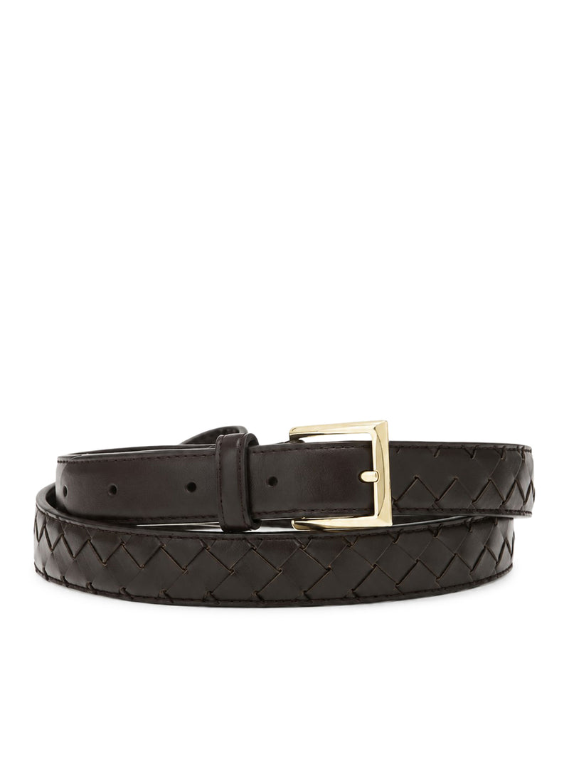 Bottega Veneta Women Woven Lambskin Belt BOTTEGA VENETA