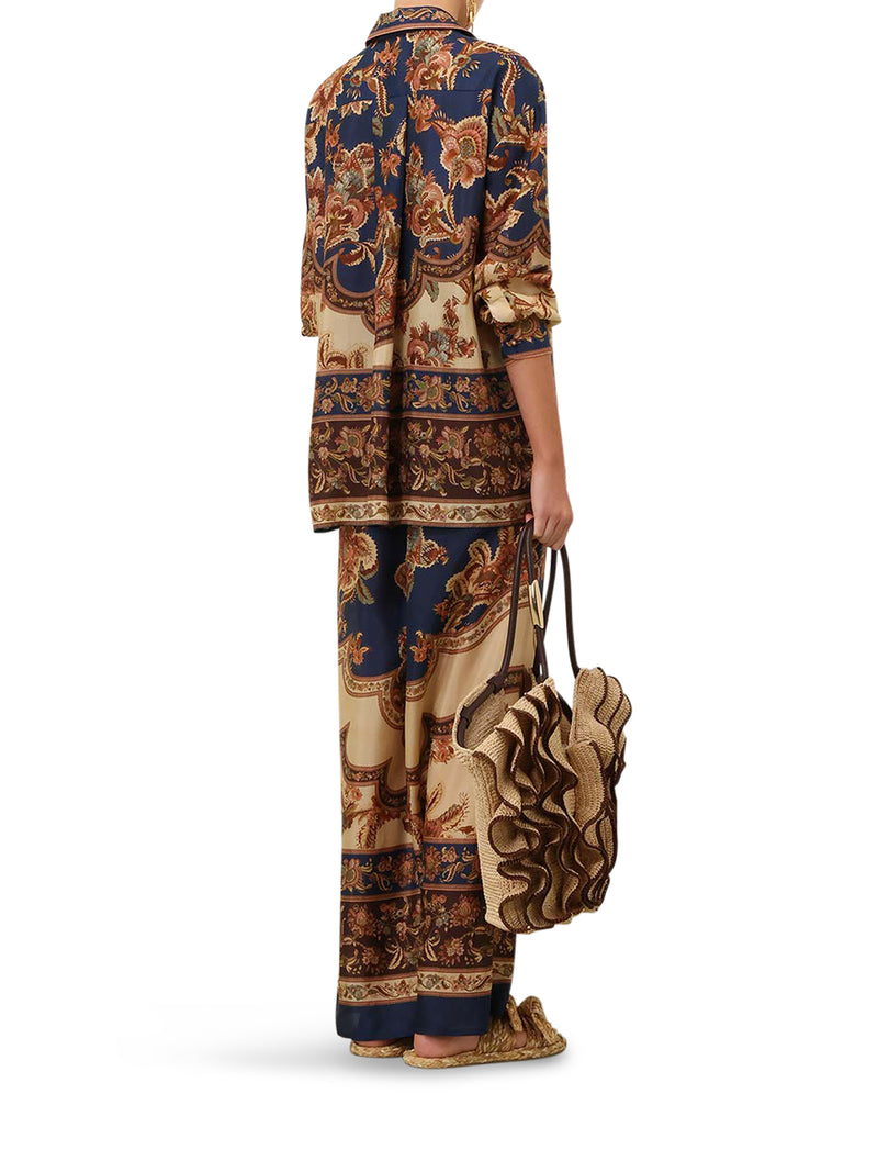 Zimmermann Women Aster Printed Silk Shirt ZIMMERMANN
