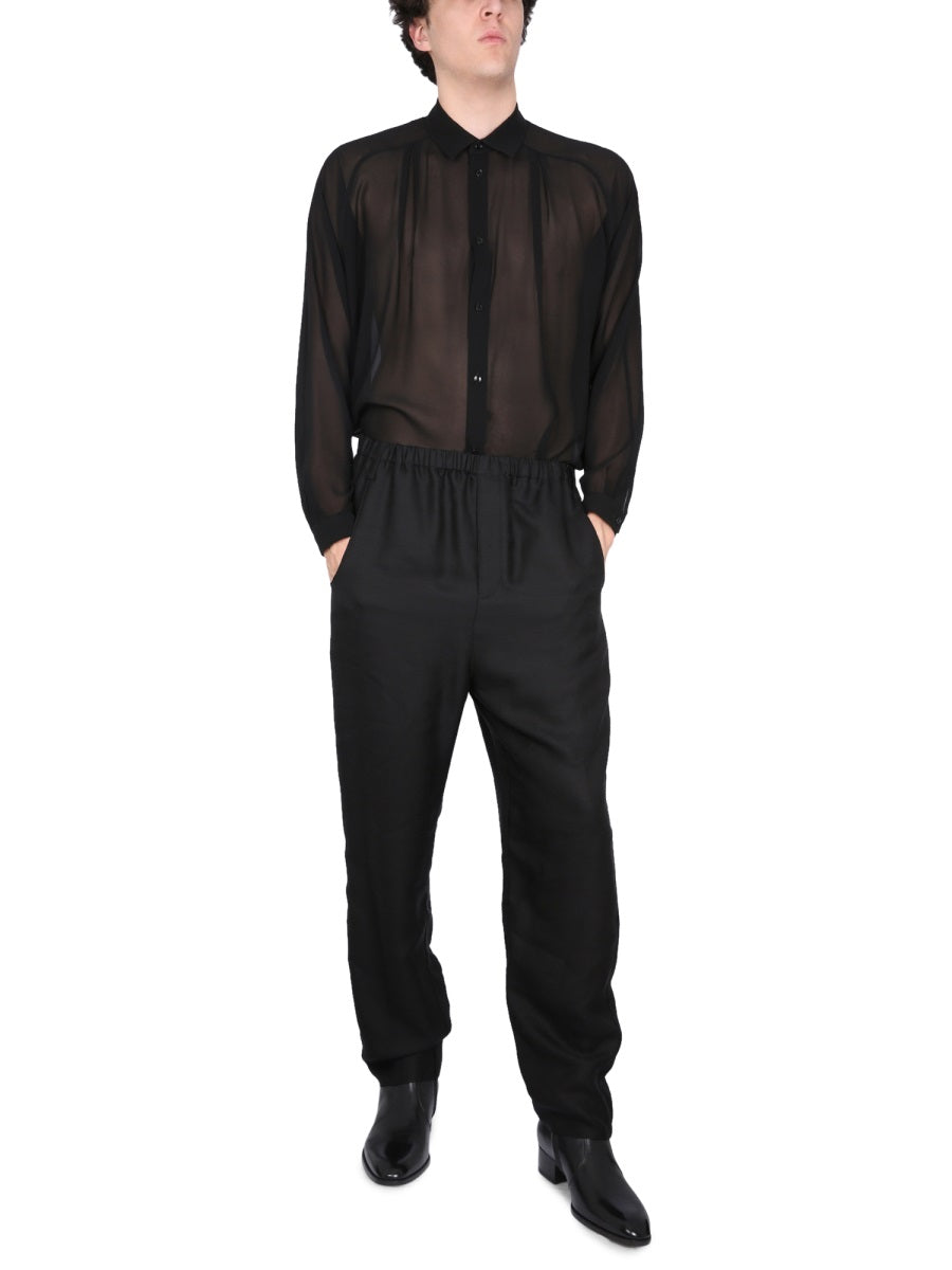 Saint Laurent Men High Waist Pants SAINT LAURENT