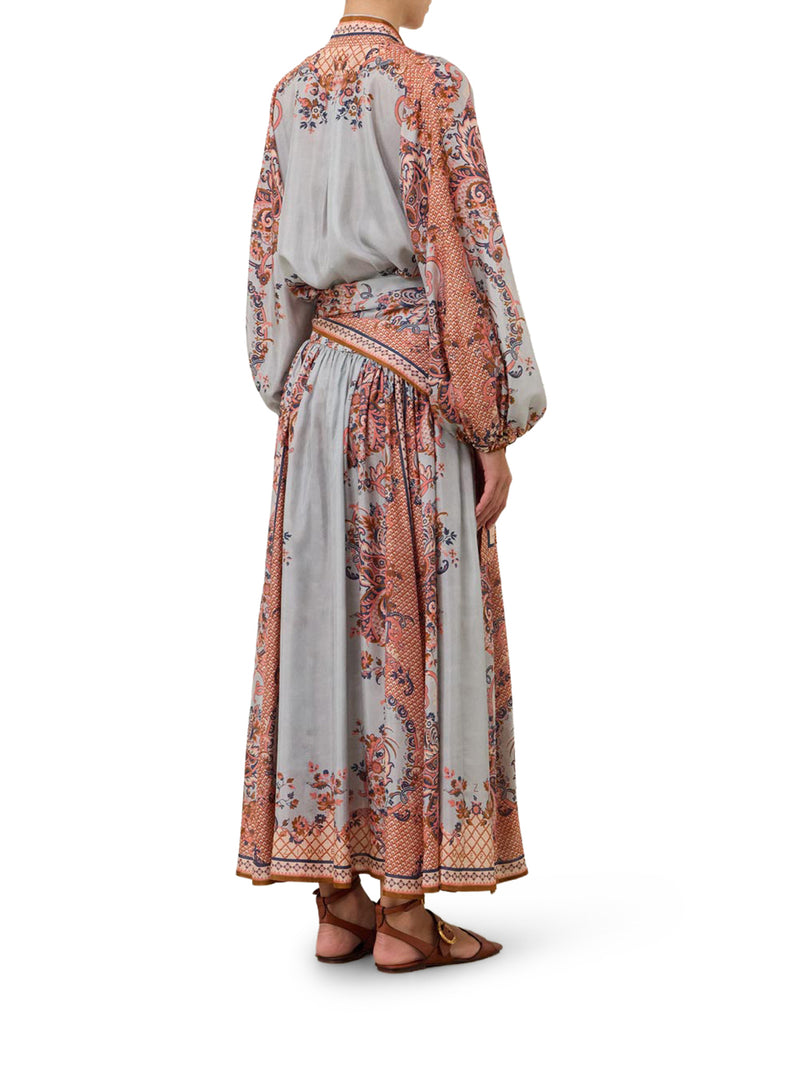 Zimmermann Women Aster Blouse With Neck Bow In Pure Silk ZIMMERMANN