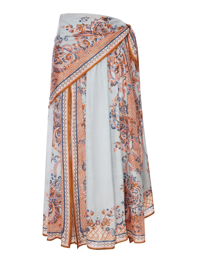 Zimmermann Women Aster Silk Wrap Skirt ZIMMERMANN