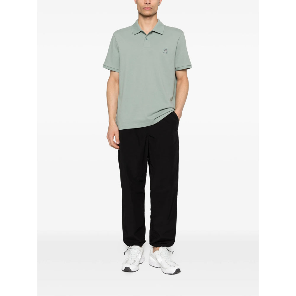 Moose Knuckles Green Polo Shirts Men MOOSE KNUCKLES