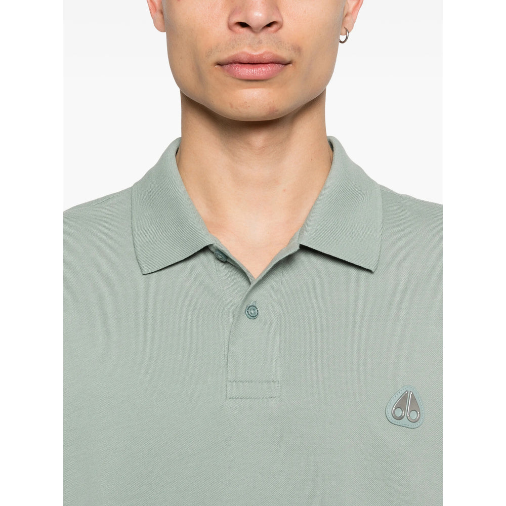Moose Knuckles Green Polo Shirts Men MOOSE KNUCKLES