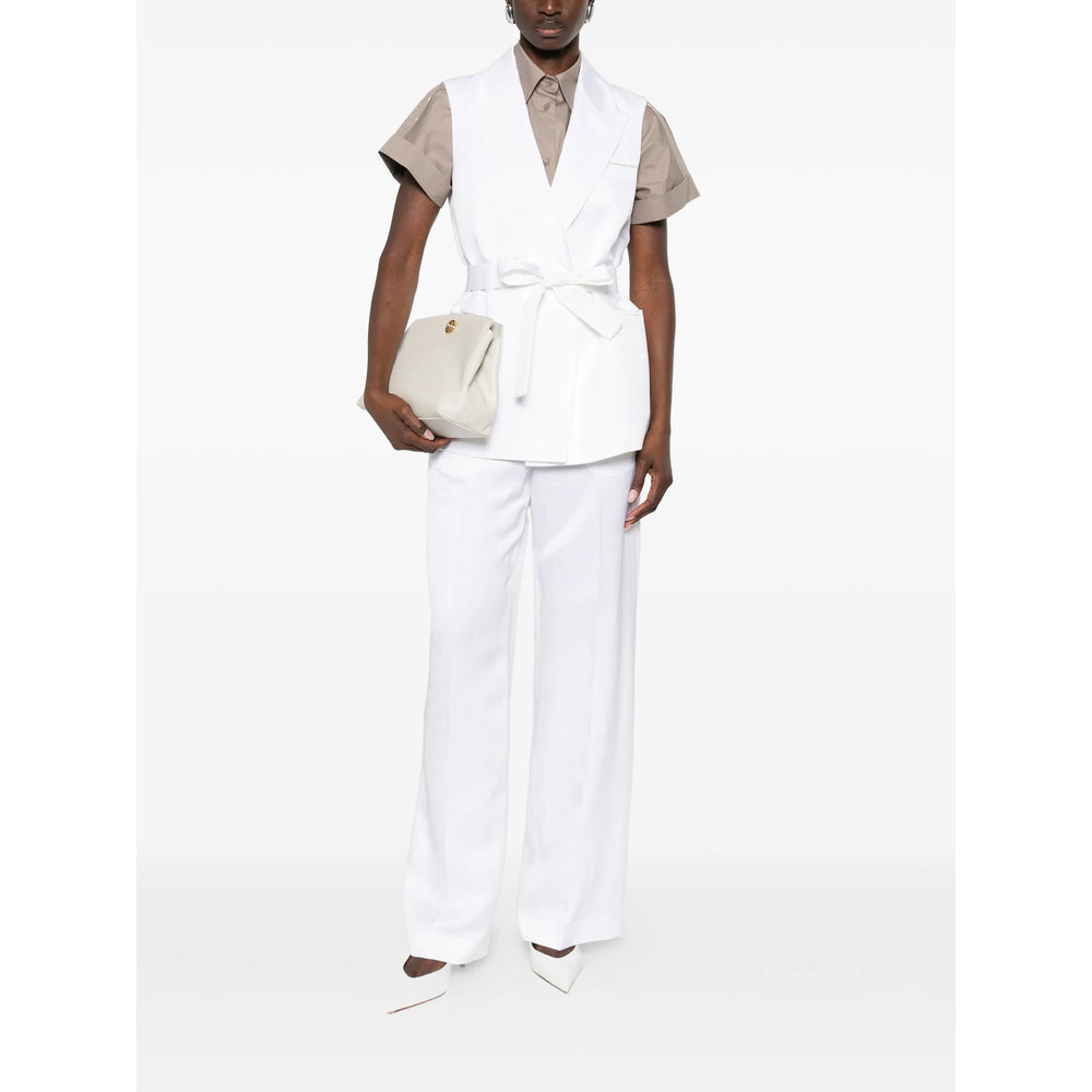 Peserico White Jackets - Waistcoat & Gilets Women PESERICO