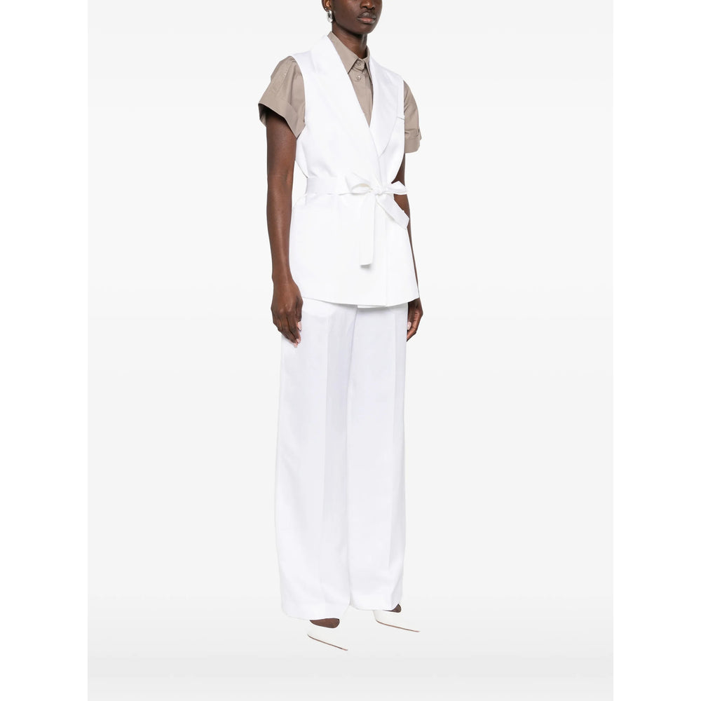 Peserico White Jackets - Waistcoat & Gilets Women PESERICO