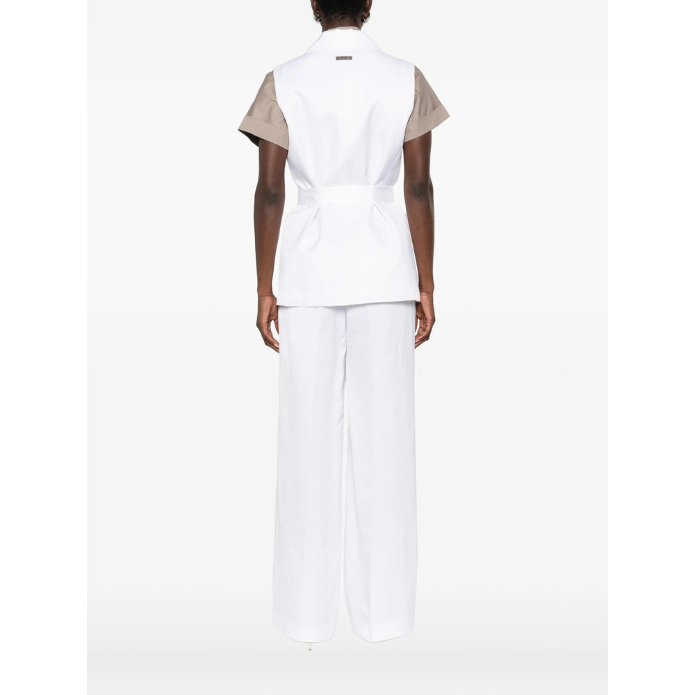 Peserico White Jackets - Waistcoat & Gilets Women PESERICO