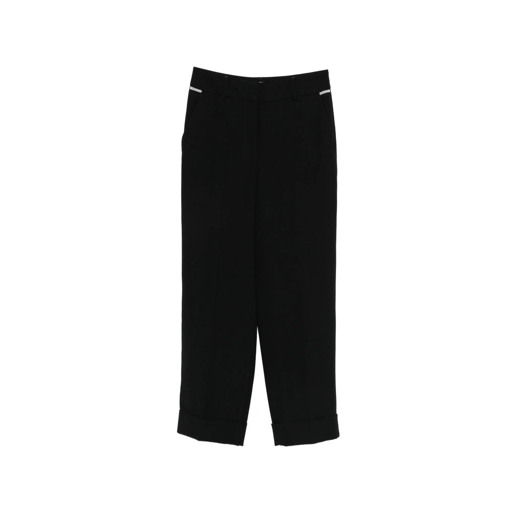 Peserico Black Trousers - Straight Trousers Women PESERICO