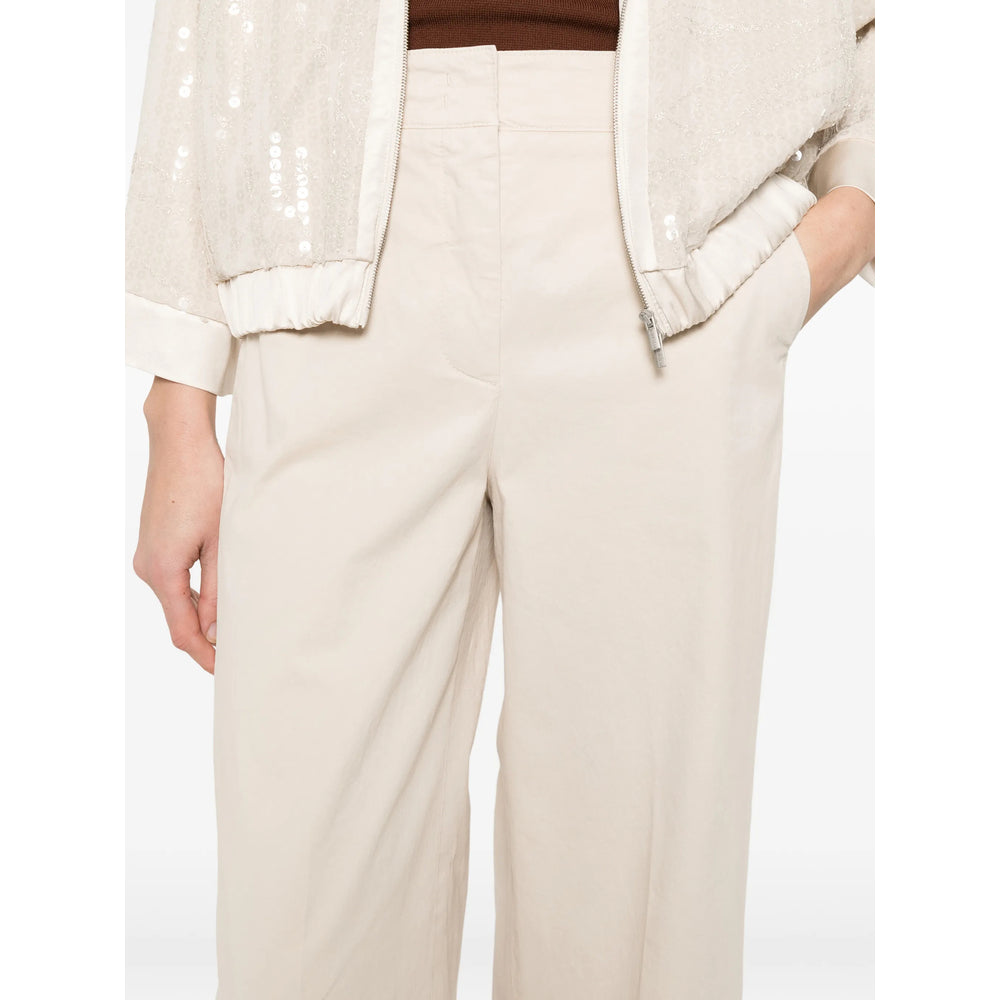 Peserico Neutrals Trousers - Palazzo Pants Women PESERICO