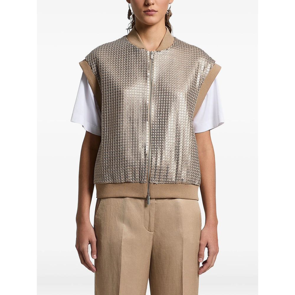 Peserico Gold Jackets - Waistcoat & Gilets Women PESERICO