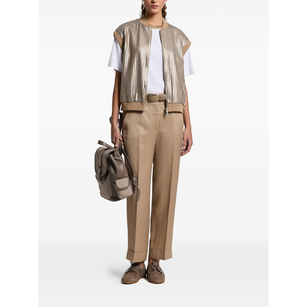 Peserico Gold Jackets - Waistcoat & Gilets Women PESERICO