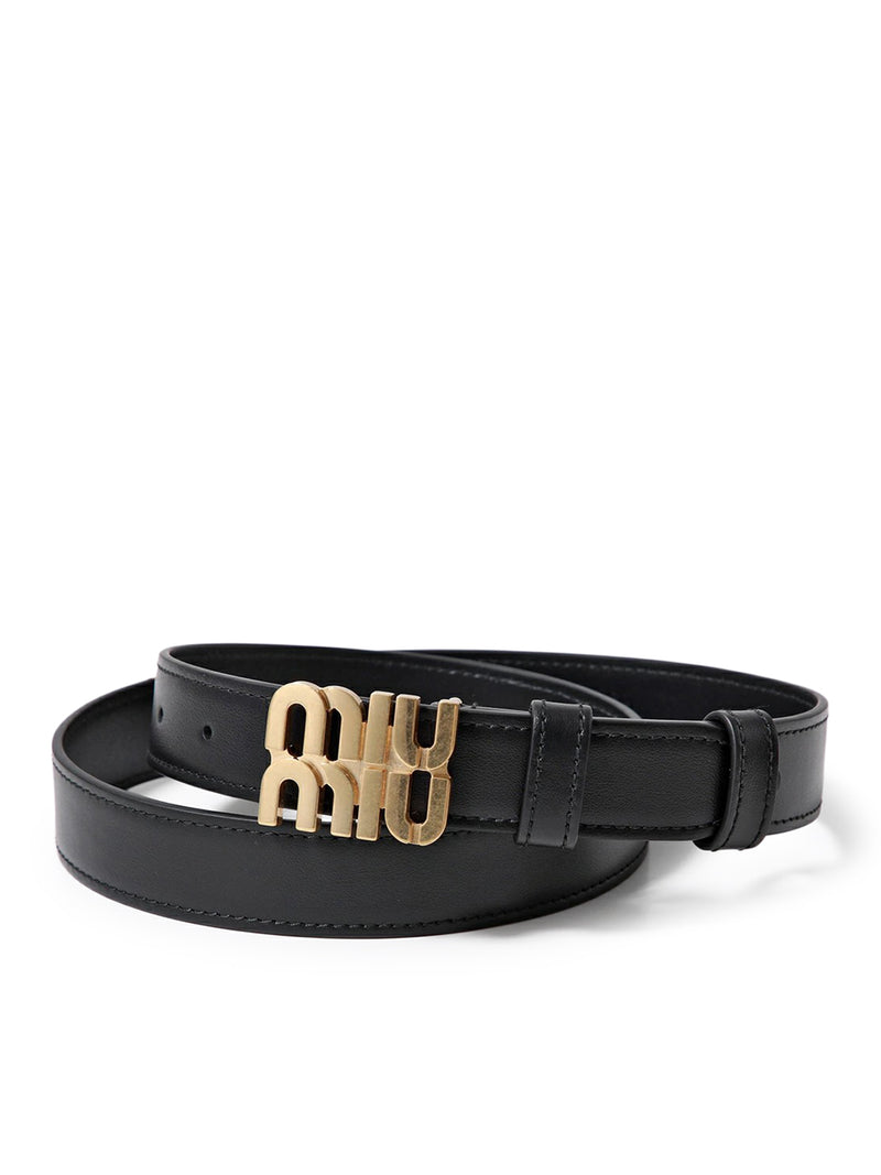 Miu Miu Women City Leather Belt MIU MIU