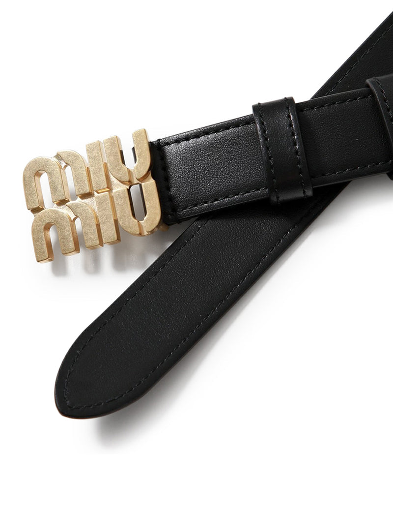 Miu Miu Women City Leather Belt MIU MIU