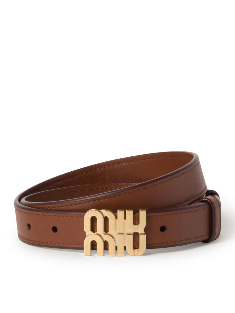 Miu Miu Women City Leather Belt MIU MIU