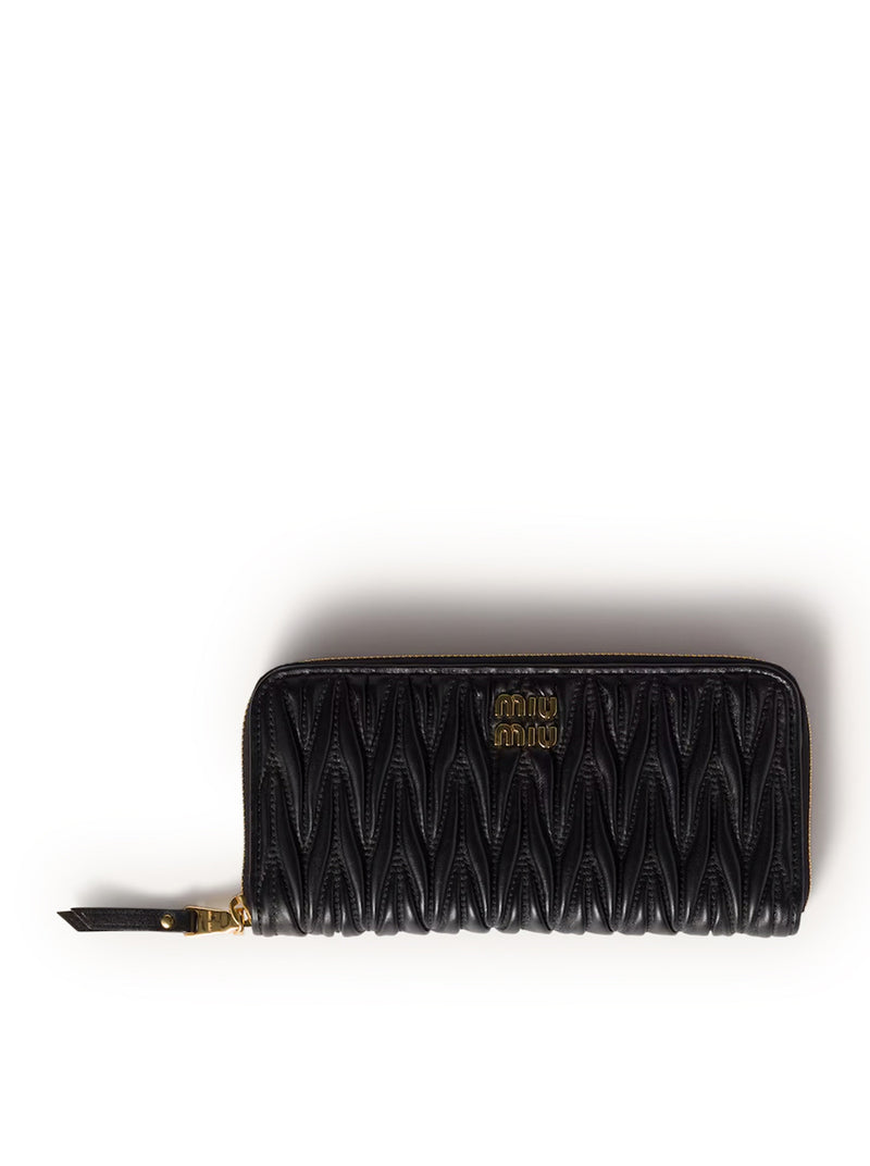Miu Miu Women Large Nappa Matelasse Wallet MIU MIU