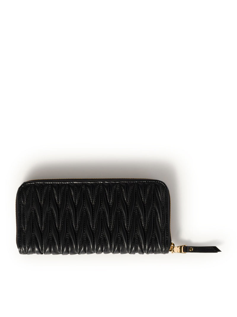Miu Miu Women Large Nappa Matelasse Wallet MIU MIU