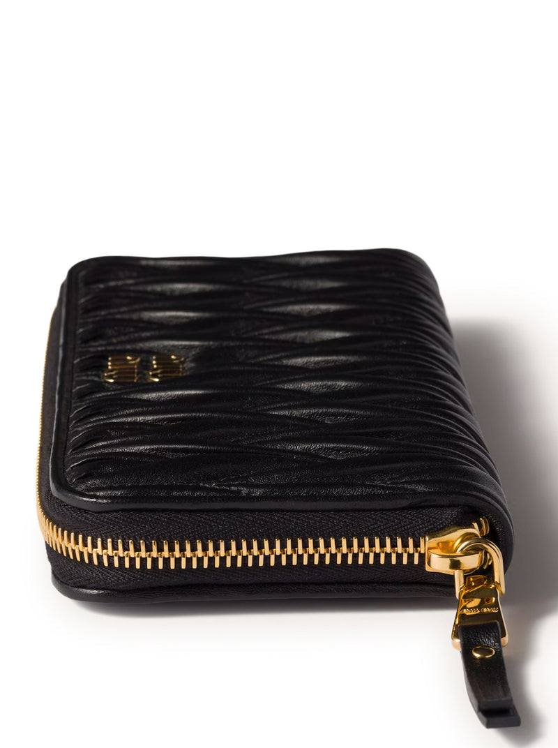 Miu Miu Women Large Nappa Matelasse Wallet MIU MIU