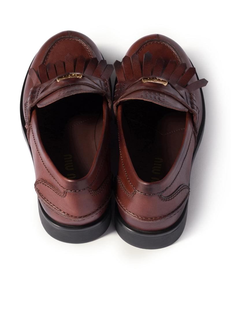 Miu Miu Women Leather Loafers MIU MIU
