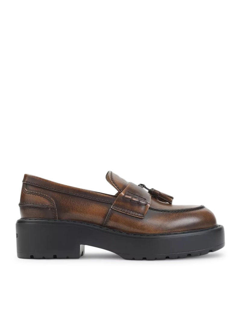 Miu Miu Women Smooth Leather Loafers With Tassels MIU MIU