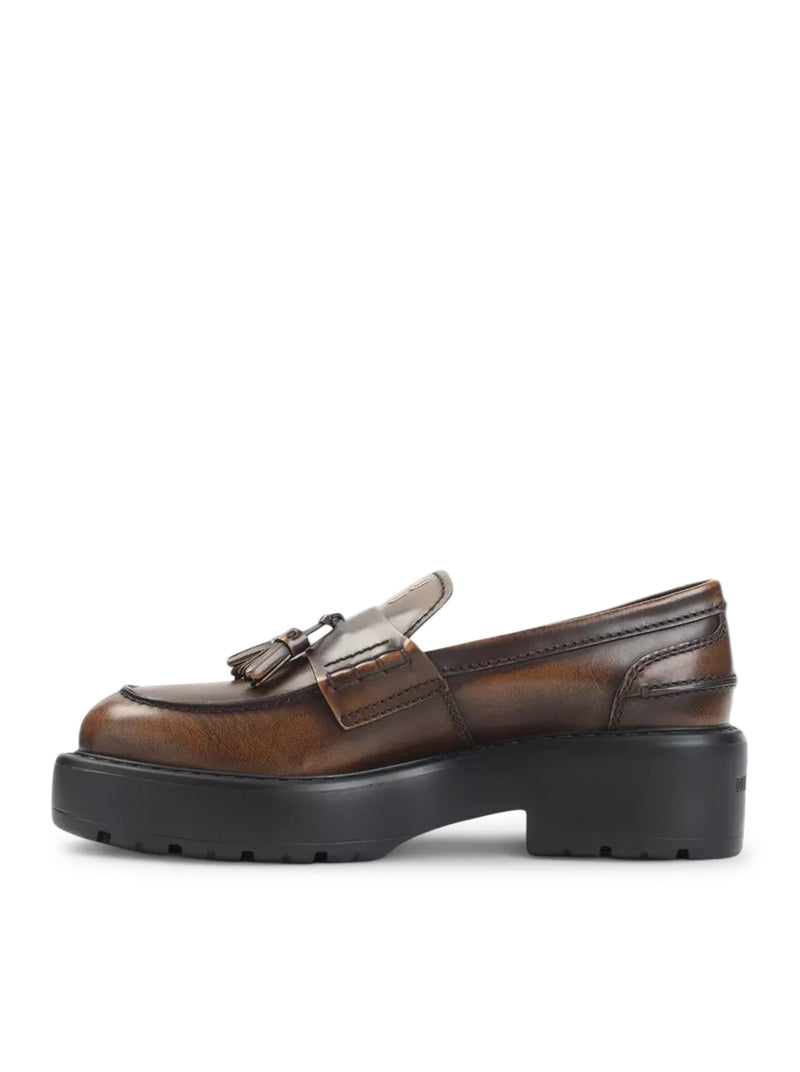 Miu Miu Women Smooth Leather Loafers With Tassels MIU MIU