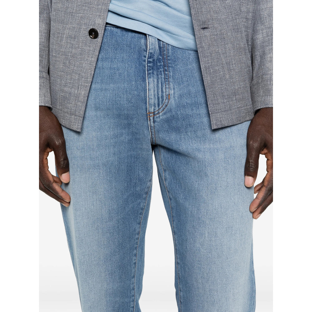 Zegna Blue Denim - Slim-Fit Jeans Men ZEGNA