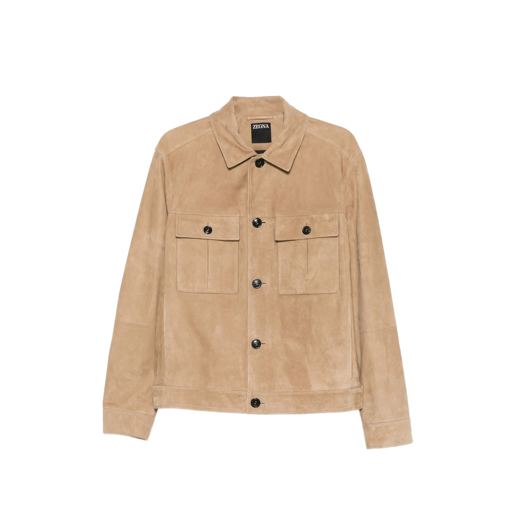 Zegna Neutrals Jackets - Shirt Jackets Men ZEGNA