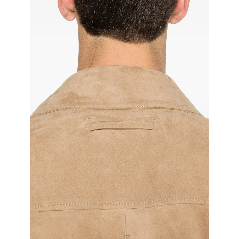 Zegna Neutrals Jackets - Shirt Jackets Men ZEGNA
