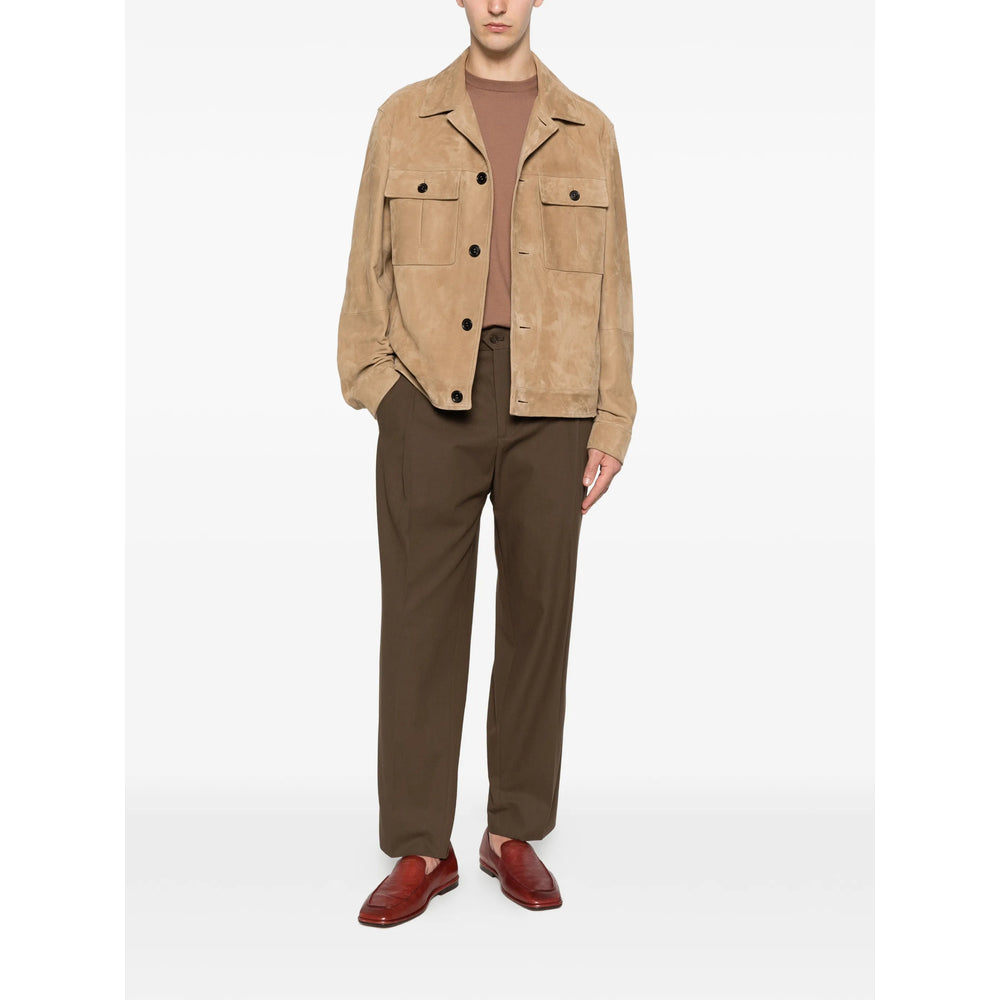 Zegna Neutrals Jackets - Shirt Jackets Men ZEGNA