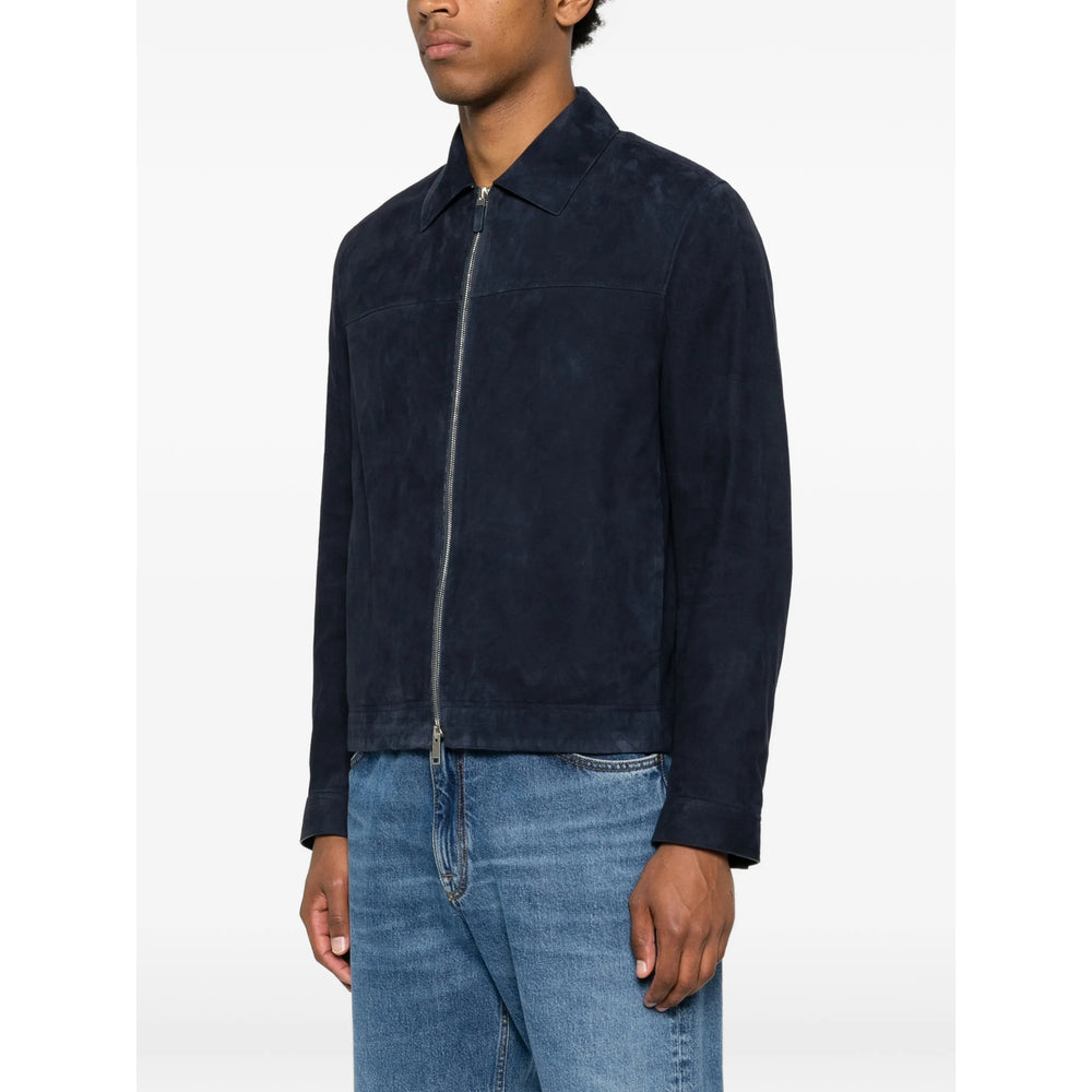 Zegna Blue Jackets - Leather Jackets Men ZEGNA
