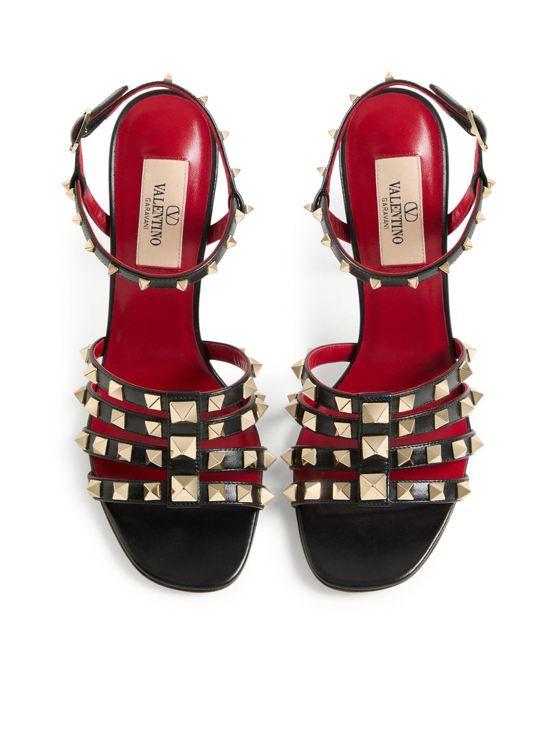 Valentino Garavani Women 100Mm Rockstud Kidskin Sandal VALENTINO GARAVANI