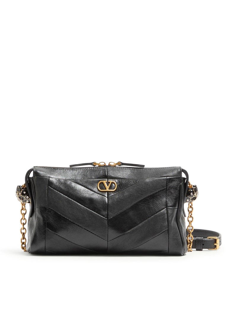 Valentino Garavani Women Valentino Garavani Panthea Small Chevron Nappa Shoulder Bag VALENTINO GARAVANI