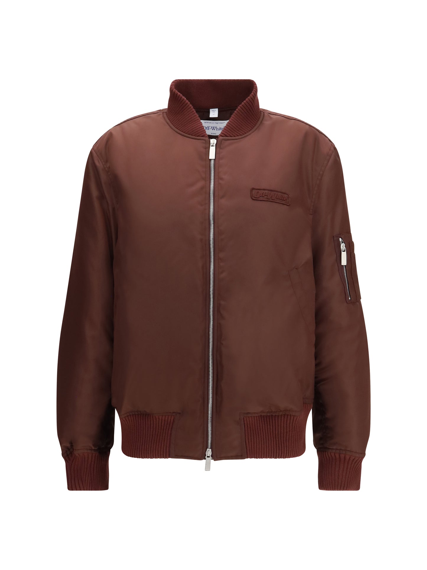 Off-White Women Embroidered Logo Nylon Bomber Jacket OFF-WHITE