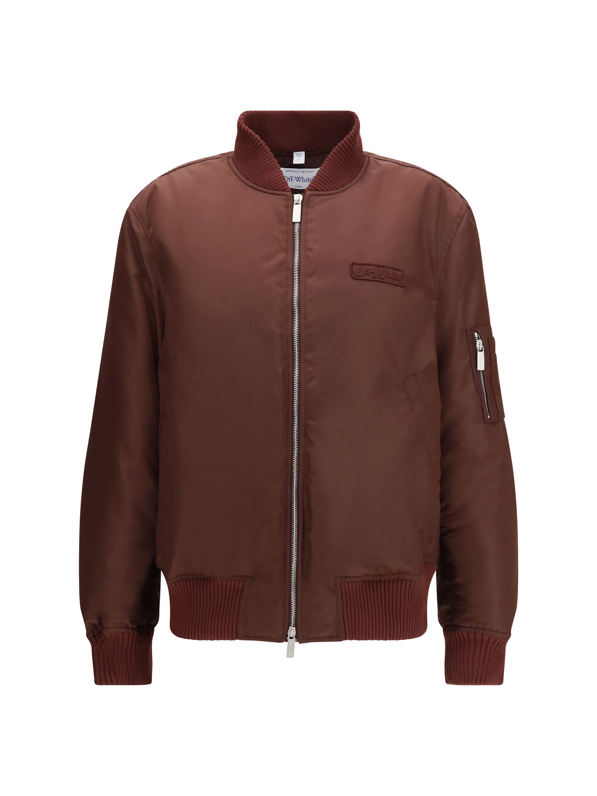 Off-White Women Embroidered Logo Nylon Bomber Jacket OFF-WHITE