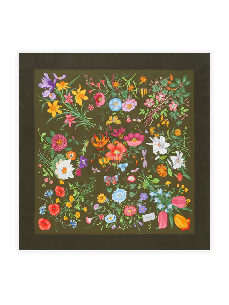 Gucci Women Printed Silk Twill Scarf GUCCI