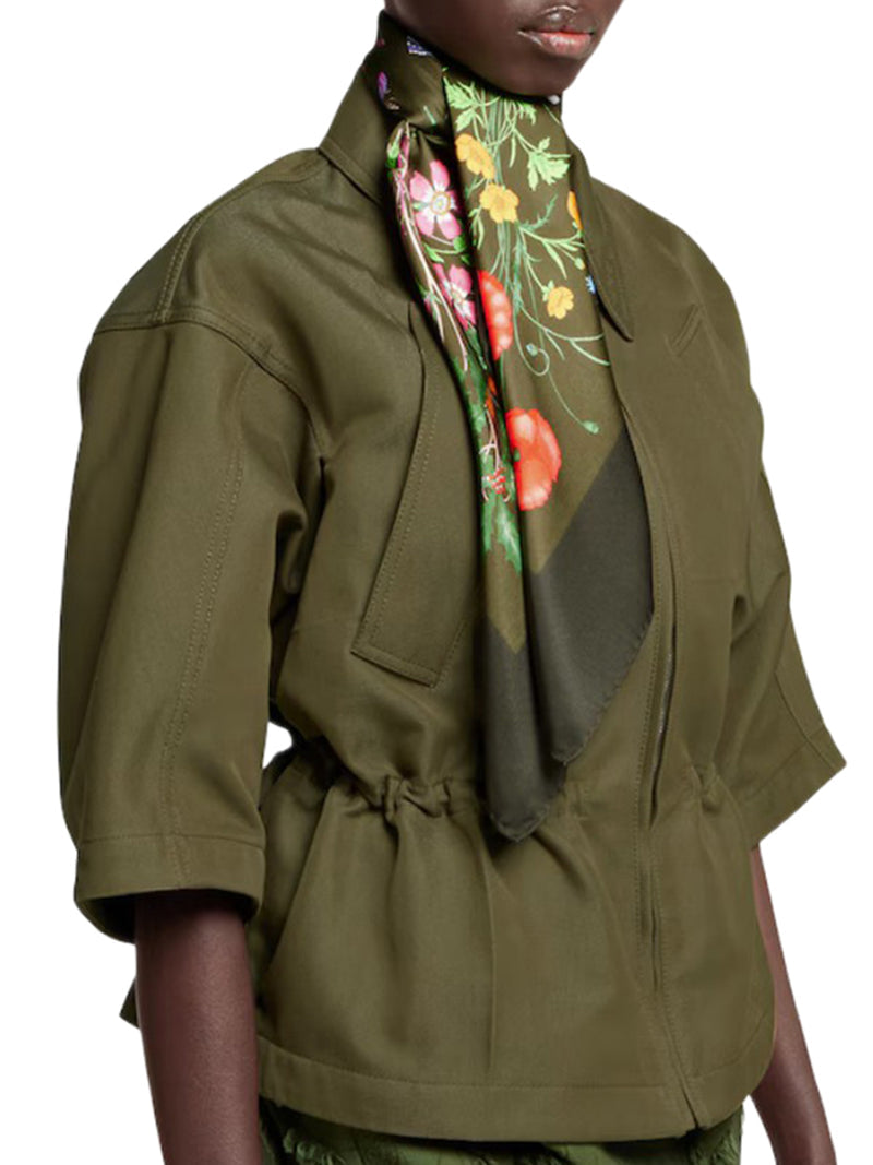 Gucci Women Printed Silk Twill Scarf GUCCI