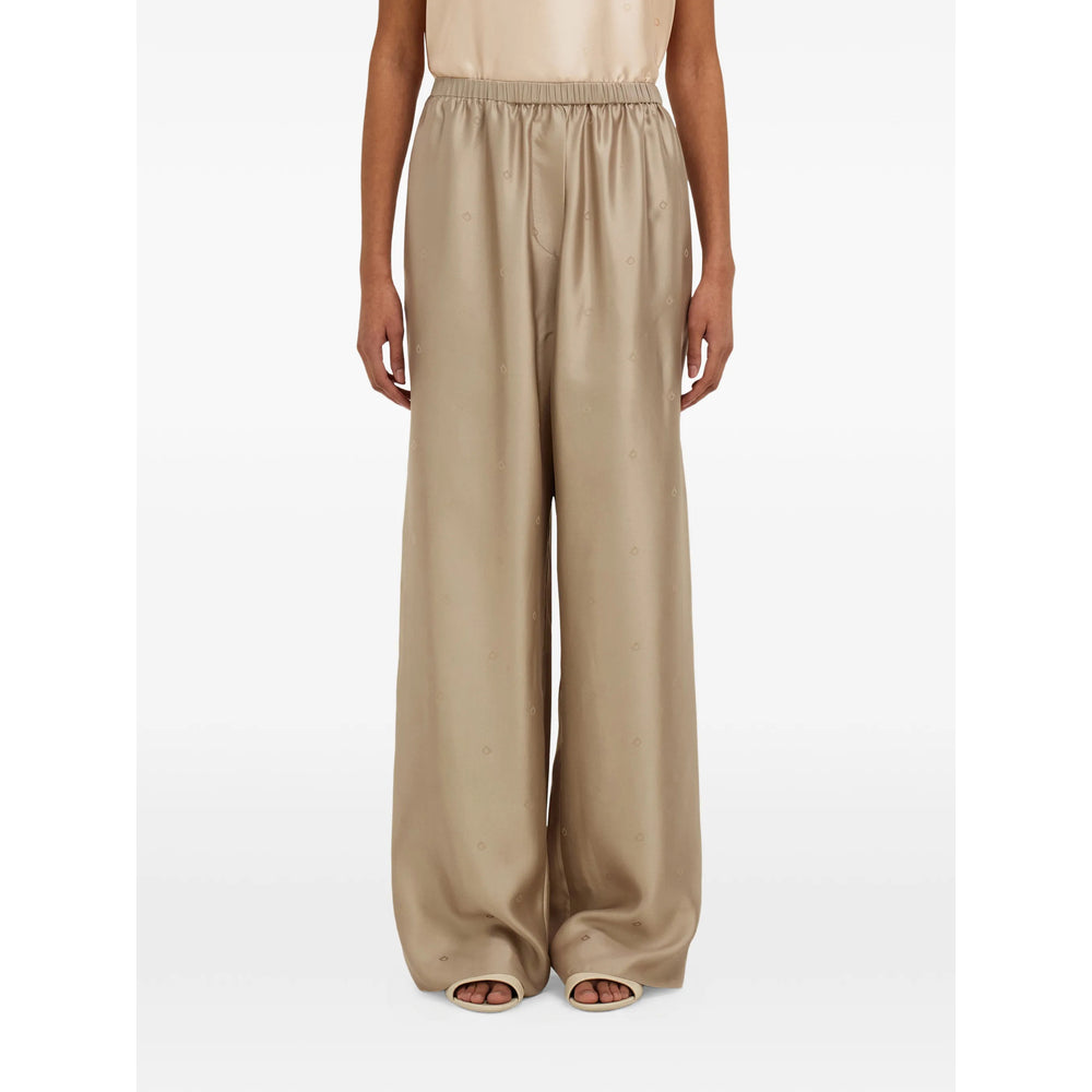 Ferragamo Neutrals Trousers - Straight Trousers Women FERRAGAMO